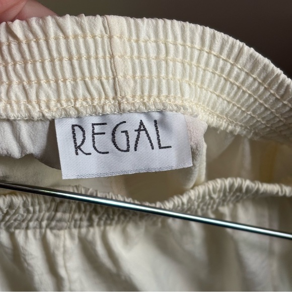 Regal Vtg Floral Embroidered Yoked Short Sleeve Top Dress Set Size Medium - Picture 8 of 9